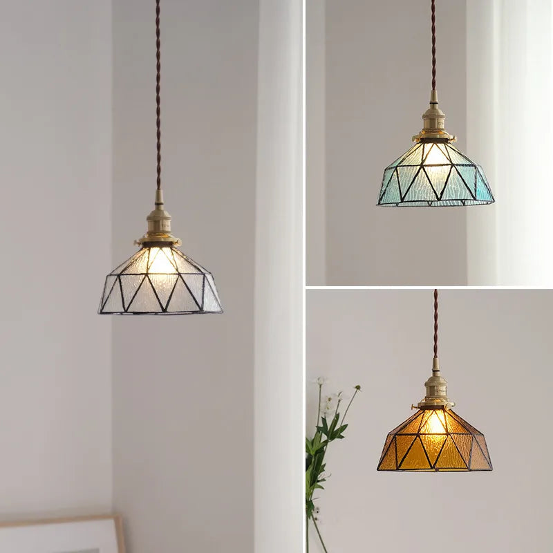 Suspension Design Nordique Vintage en Laiton et Verre - Édition Limitée