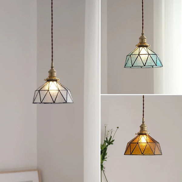 Suspension Design Nordique Vintage en Laiton et Verre - Édition Limitée