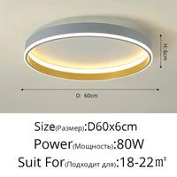 Plafonnier LED Moderne Nordique pour un Éclairage Intérieur de Qualité