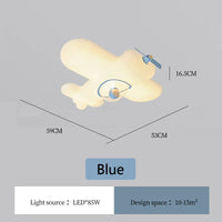 Plafonnier LED "Sky Kids" en forme d'avion pour chambre d'enfants
