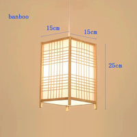 Suspension nordique en bambou contemporain