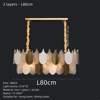 Lustre en Verre LED Design - Suspension Luminaire Acrylique - Élégance Éclairée