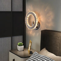 Applique murale LED en cristal de luxe moderne minimaliste