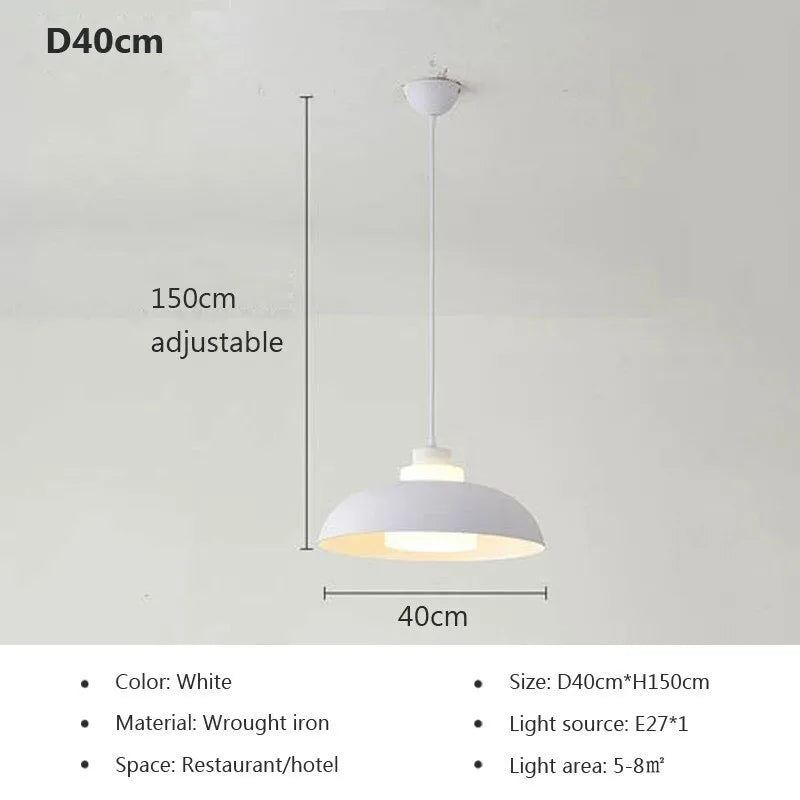 Suspension LED nordique minimaliste à tête unique - Design Scandinave