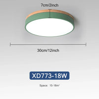 Plafonnier Nordique LED en Bois à 7 Couleurs pour Salon - 3 Lumières Ajustables - Idéal pour Chambre et Couloir