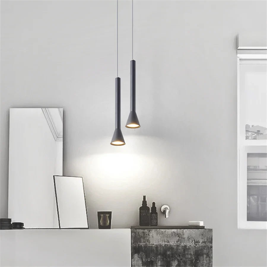 Suspension LED Art Créatif - Long Tube Lumineux