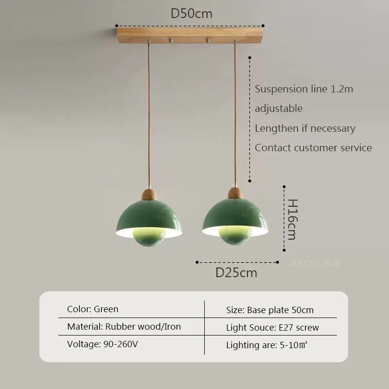 Suspension nordique en bois.