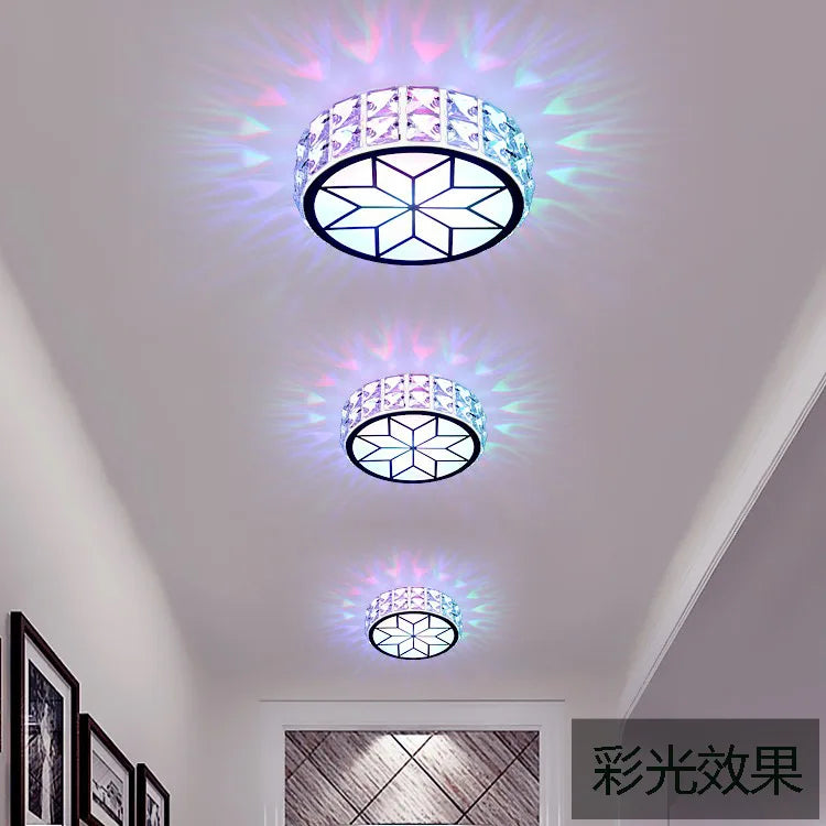 Plafonnier LED moderne en cristal pour un éclairage intérieur sophistiqué