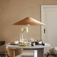 Suspension Zen en rotin de bambou