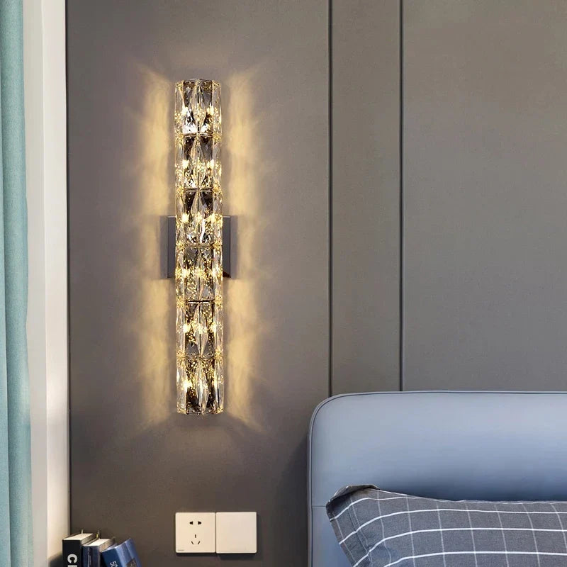 Applique murale en cristal de designer contemporain