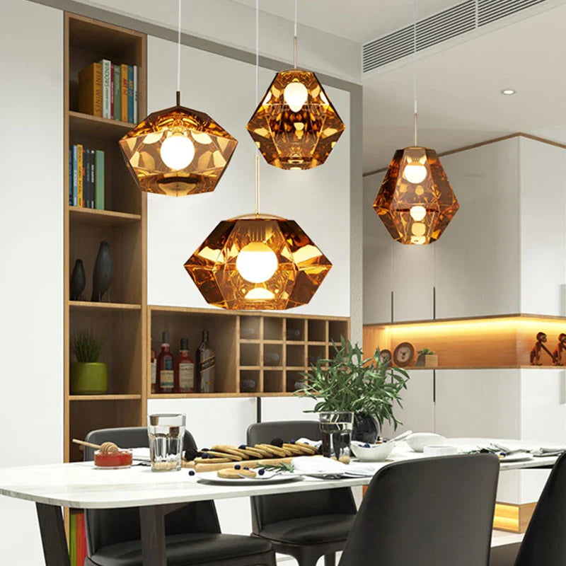 Lustre Nordique Moderne pour Bar Restaurant Café Créatif - Éclat Scandinave