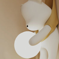 Applique murale LED en résine motif ourson tendance