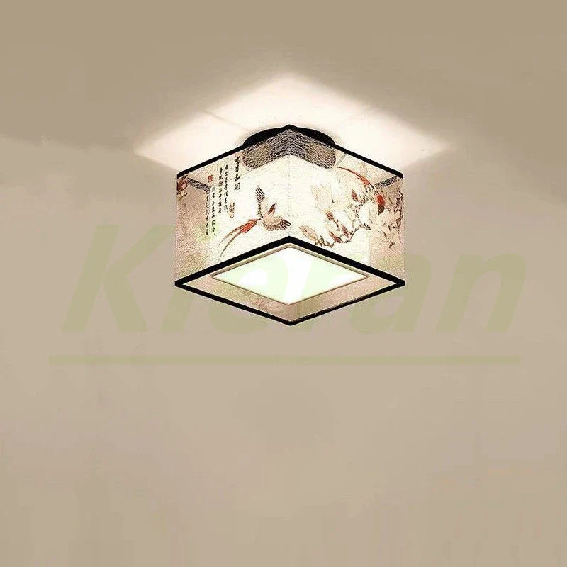 Plafonnier LED Moderne Lotus Oiseau pour Hôtel KTV
