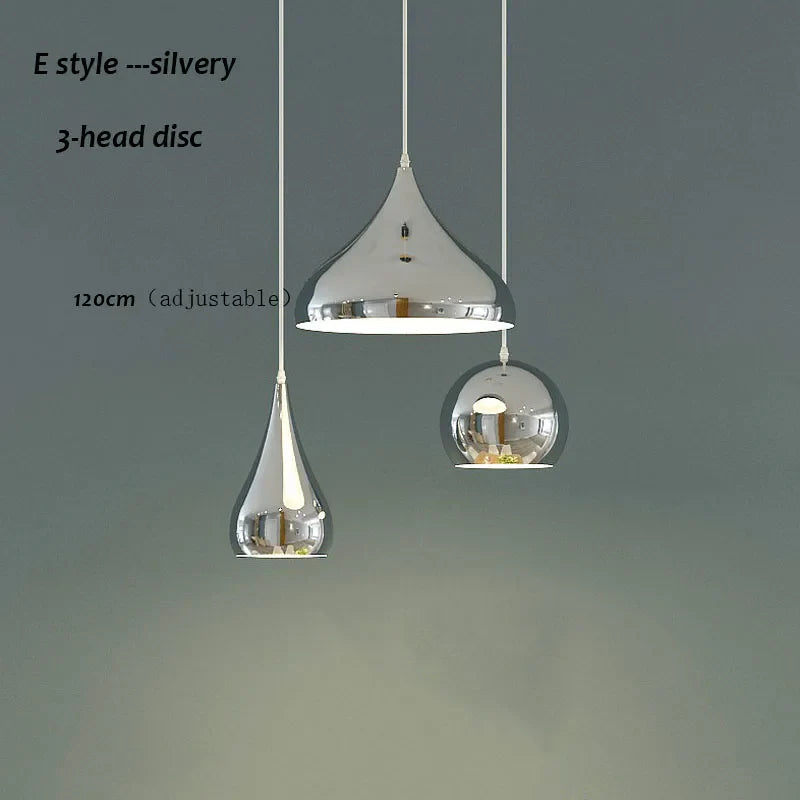 Suspension LED élégante à triple tête