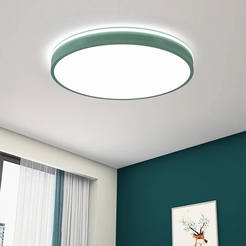 Plafonnier Macaron Nordique Moderne à LEDs pour Maison Cosy