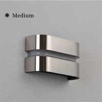 Applique murale LED moderne en acier inoxydable étanche pour extérieur - Luminix™