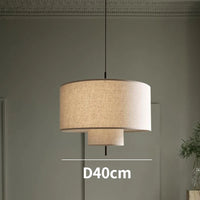 Suspension Art en lin pour un style nordique et moderne