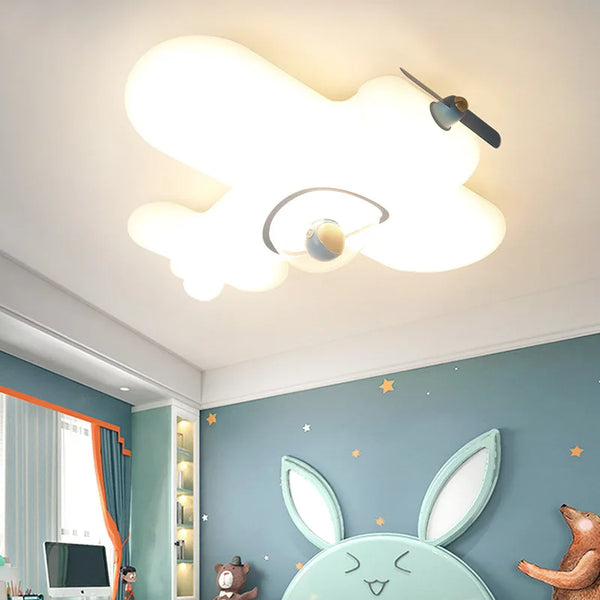 Plafonnier LED "Sky Kids" en forme d'avion pour chambre d'enfants