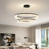 Lustre LED Anneaux Suspendu Nordique Moderne