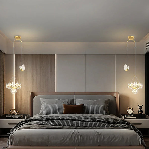 Lustre Luxe : Cristal Minimaliste à Tête Unique
