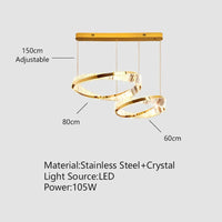 Plafonnier Luxe Doré Cristal