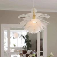 Lustre en acrylique/verre moderne LED "Pomme de Pin"