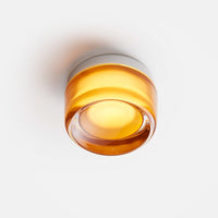 Applique murale ronde LED en verre - Style moderne
