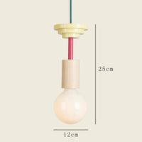Suspension LED luminaire bois nordique - Lampe restaurant chambre maison - Déco luminaire