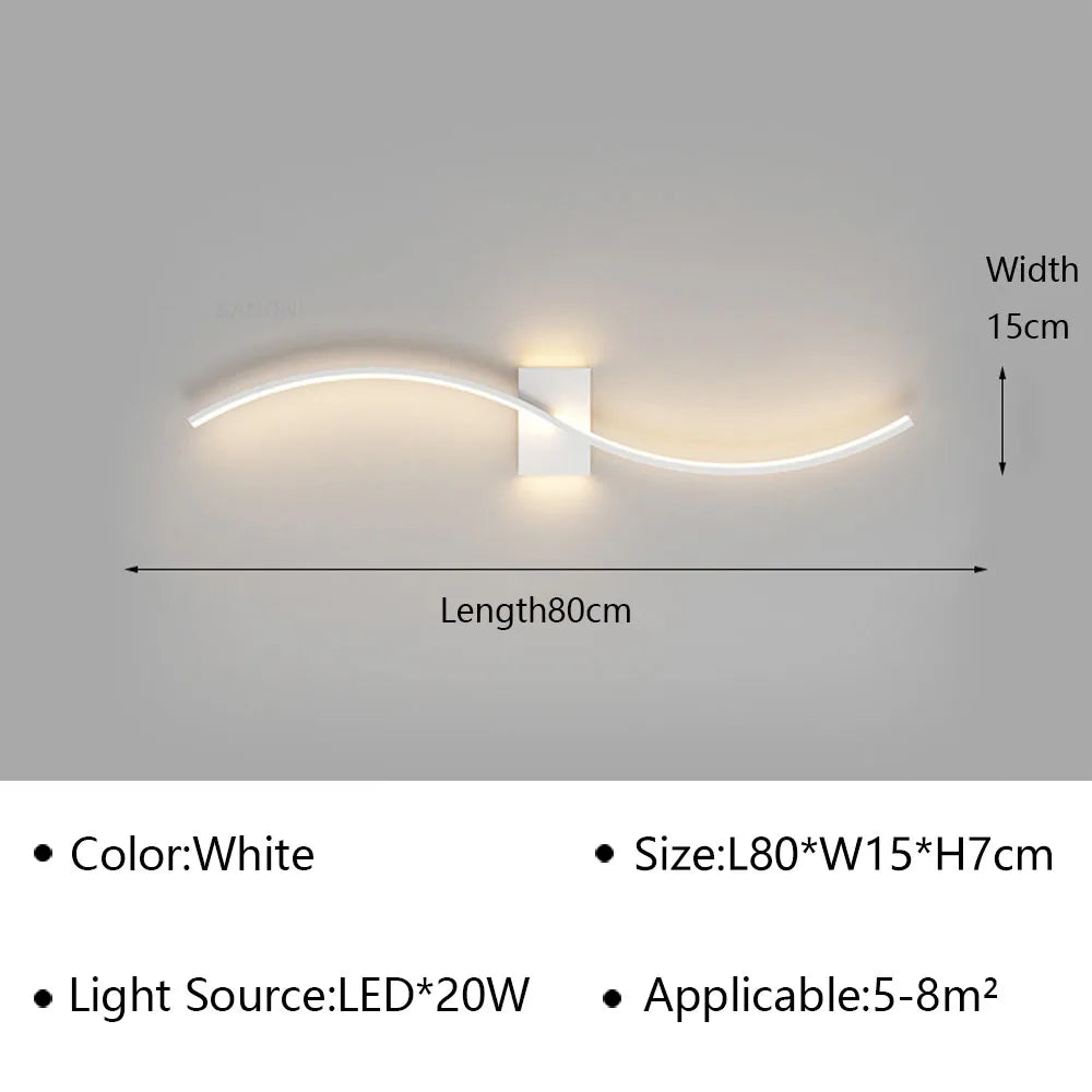 Applique Murale LED Moderne pour Salon et Chambre - Luminaire Design Grid TV Wall Lamp - Décoration Intérieure Chic