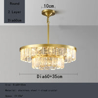 Lustre en cristal multicouche nuage et brume pour hôtel - Corps en acier de luxe