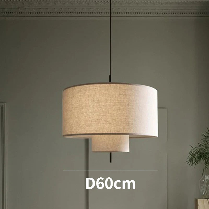 Suspension Art en lin pour un style nordique et moderne