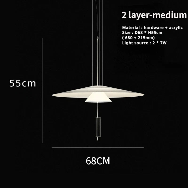 Sandyha Lustre Style Soucoupe Volante LED Moderne pour Décoration Intérieure