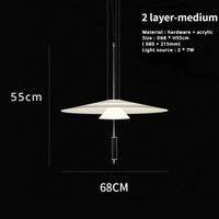 Sandyha Lustre Style Soucoupe Volante LED Moderne pour Décoration Intérieure