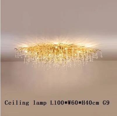 Lustre en Cristal LED de Luxe Moderne pour un Intérieur Élégant