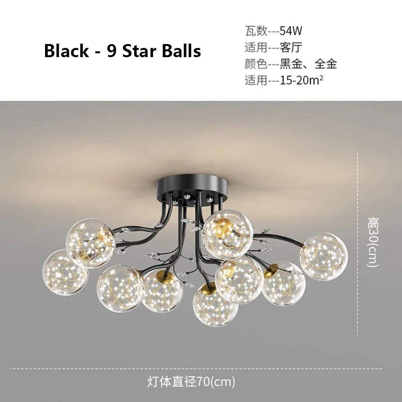 Lustre LED Moderne en Fer pour un Loft Élégant