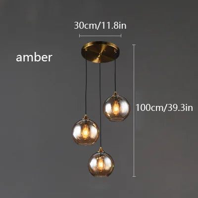 Suspension LED au design nordique contemporain