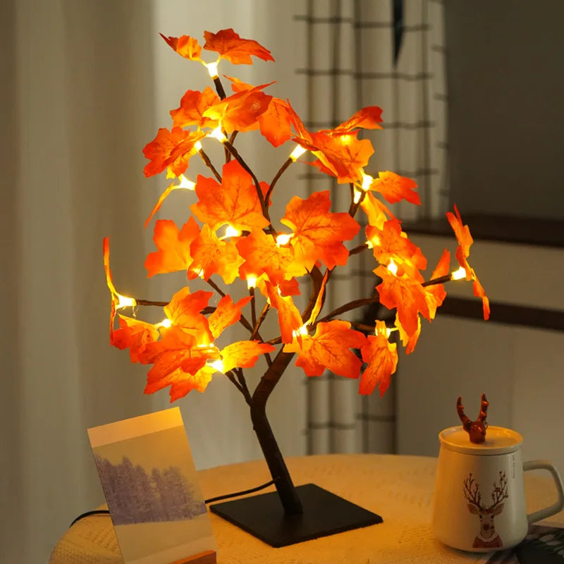 Lampe de table LED Nordique Cherry Blossom Crystal Veilleuse