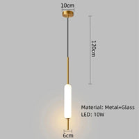 Suspension Nordique Moderne en Métal et Verre