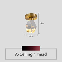 Lustre en cristal nordique LED pour un intérieur élégant