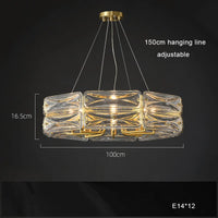 Lustre nordique en cuivre LED élégant pour décoration intérieure - Lumina Scandinavia