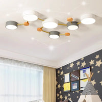 Lustre LED en Bois Nordique - Design Simple et Créatif