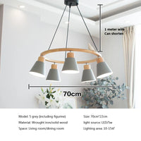 Lampe suspension nordique Macaron modernisée