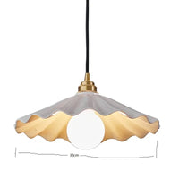 Suspension céramique fleur LED nordique moderne