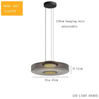 Lustre en verre italien minimaliste