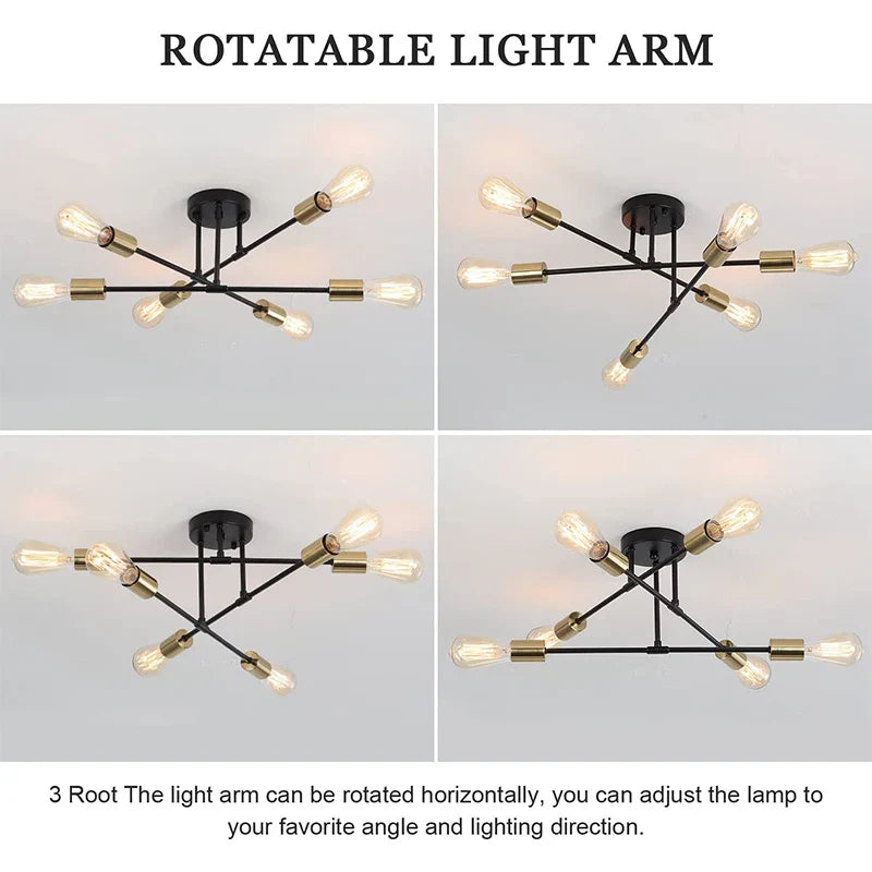 Lustre Suspendu Luxe Vintage LED