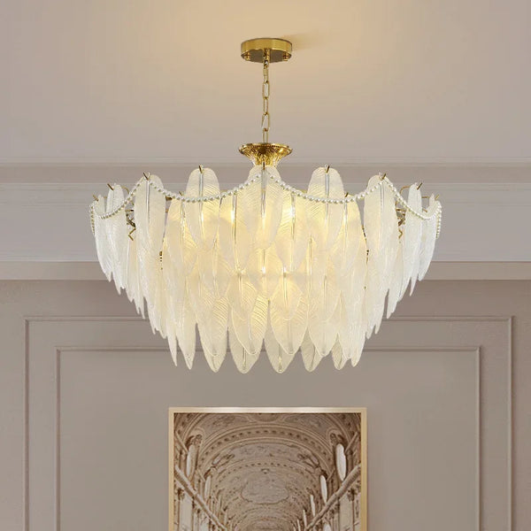 Lustre Luxury Vintage Crystal Pearl Plume