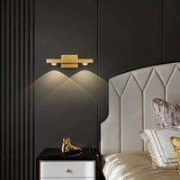 Applique murale LED dorée moderne