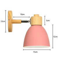 Applique murale LED nordique en bois - Élégance moderne
