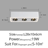 Spot carré LED anti-éblouissement en surface - Lumin'easy