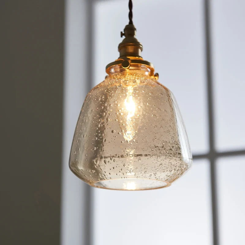 Suspension LED en verre pour un éclairage moderne et nordique